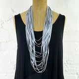 Hand-dyed rubber necklace -samples