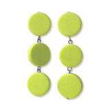 Triple Disk Resin Earrings