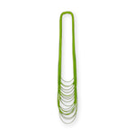 Long green rubber spaghetti necklace light by Frank Ideas