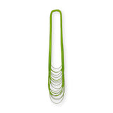 Long green rubber spaghetti necklace light by Frank Ideas