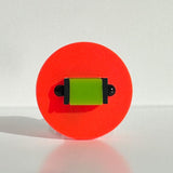 Chunky bright orange and lime green ring