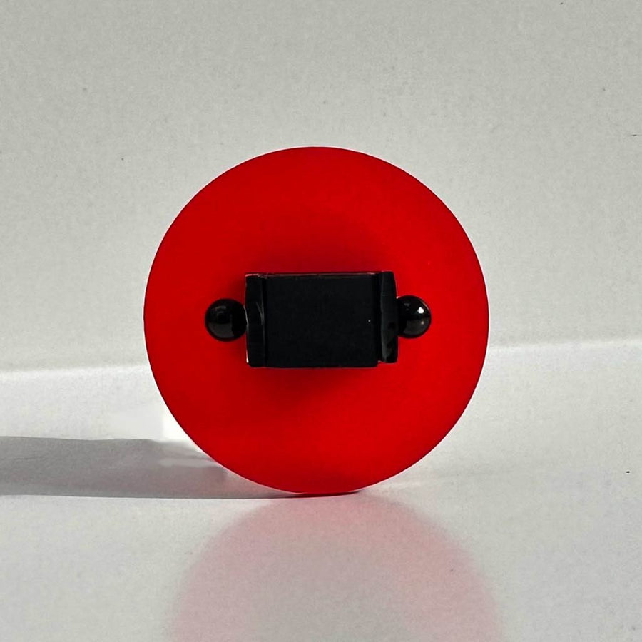 Chunky red and black ring