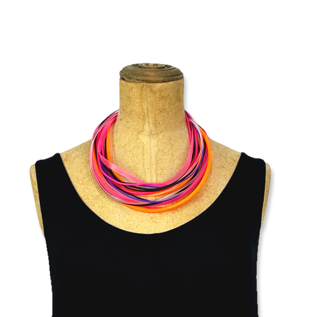 MULTI-STRAND RUBBER NECKLACE-samples