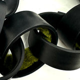 Short Rubber & Felt Chain Necklace
