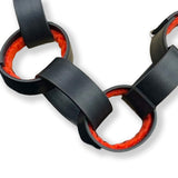 Short Rubber & Felt Chain Necklace