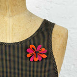 Abstract Flower Brooch