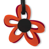 Short Flower Power Necklace Abstract