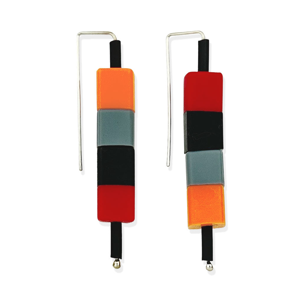blocks of 4, Earrings