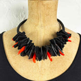 Zero Waste, Recycled Rubber and Perspex Necklace Discontinued Colours