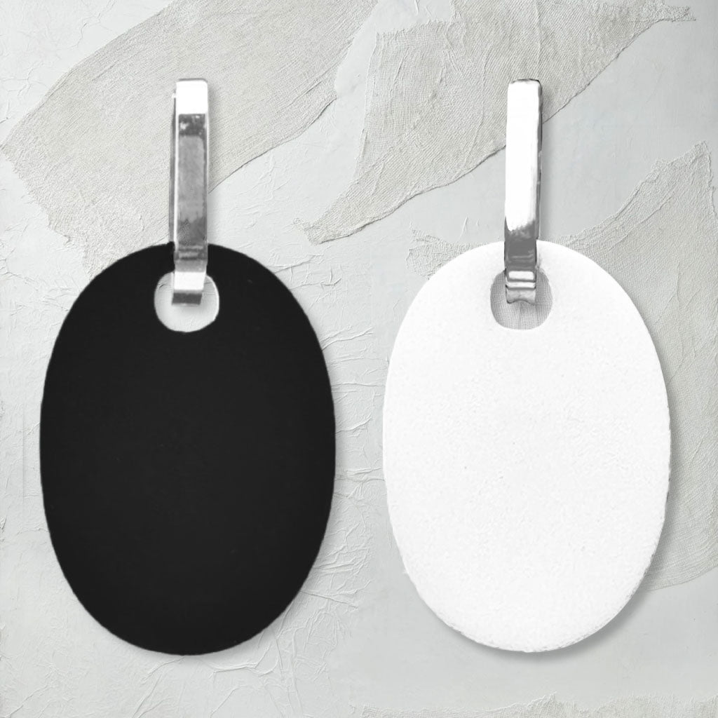 reversible white/black perspex earrings, Frank Ideas