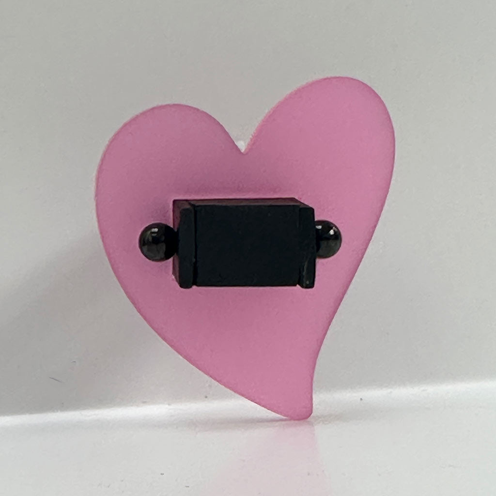 Pink perspex chunky ring