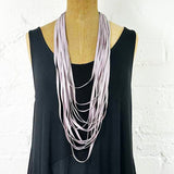Hand-dyed rubber necklace -samples