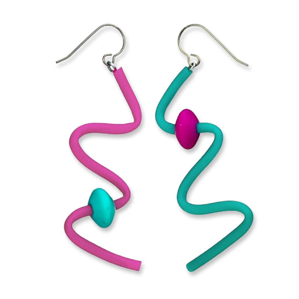 Squiggle earrings