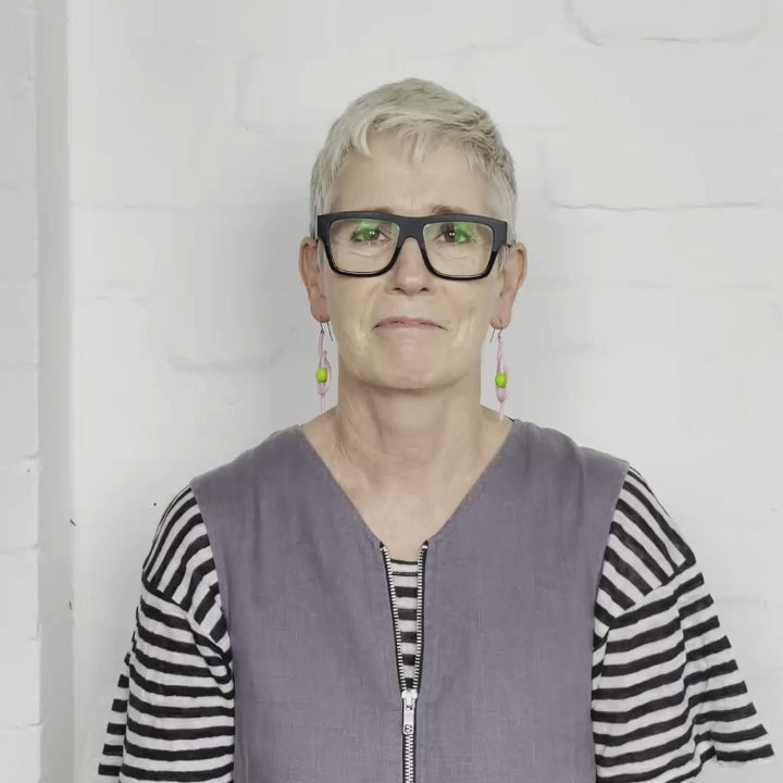 Fun rubber knot earrings in multiple colours by Frank Ideas