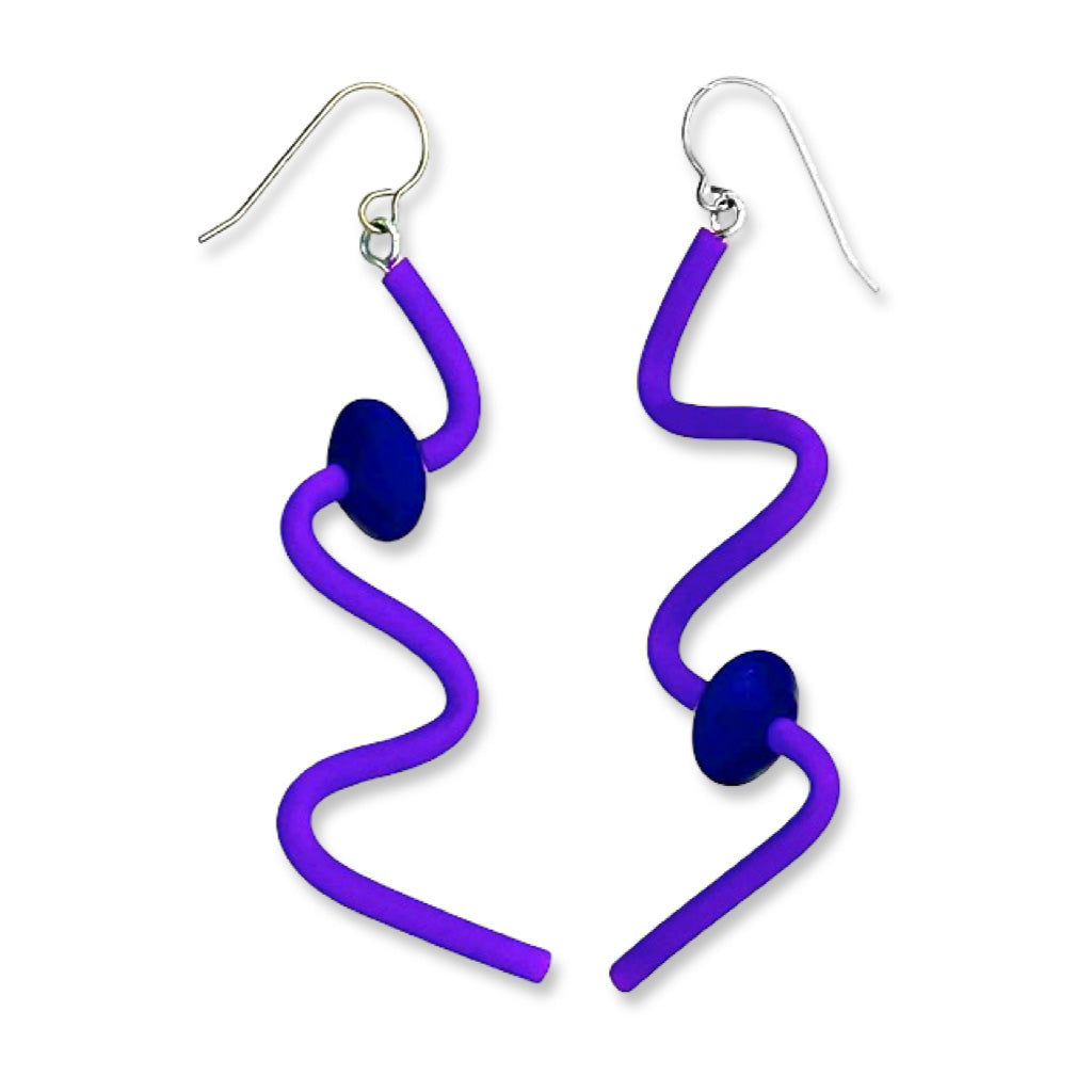 Squiggle earrings