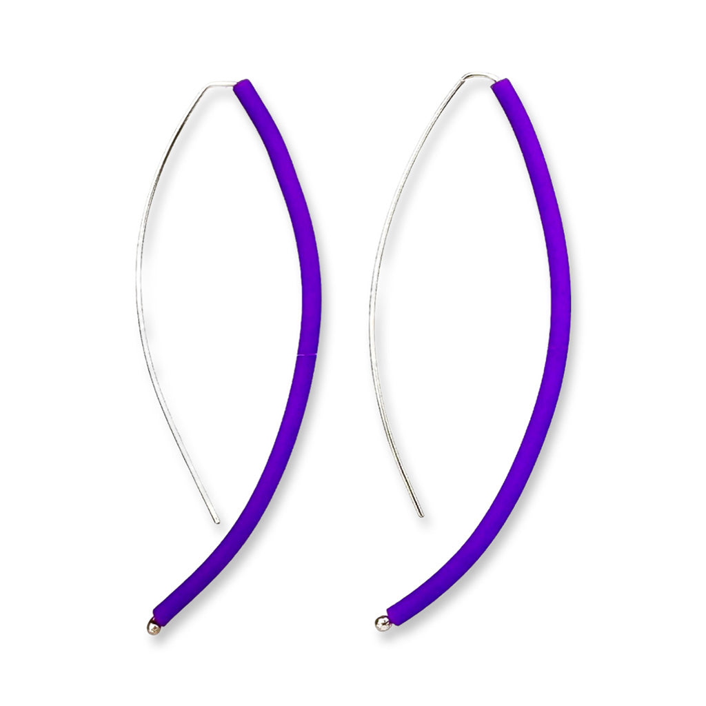 plain earrings square top