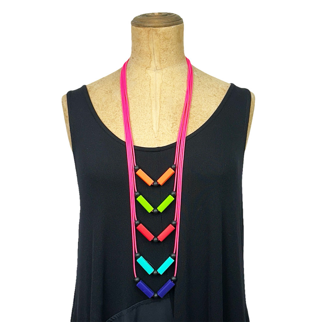 direction necklace mixed colours