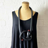 Dramatic Long Knot Necklace