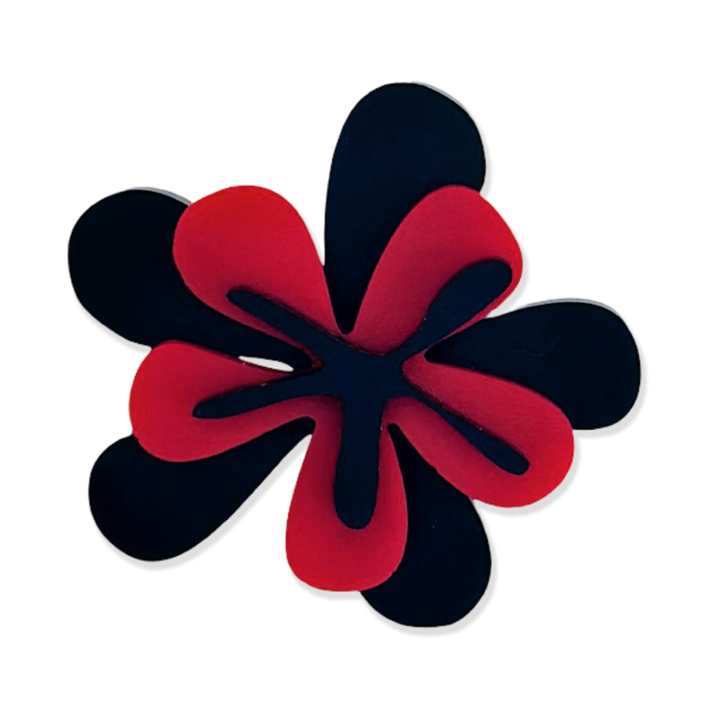 Abstract Flower Brooch