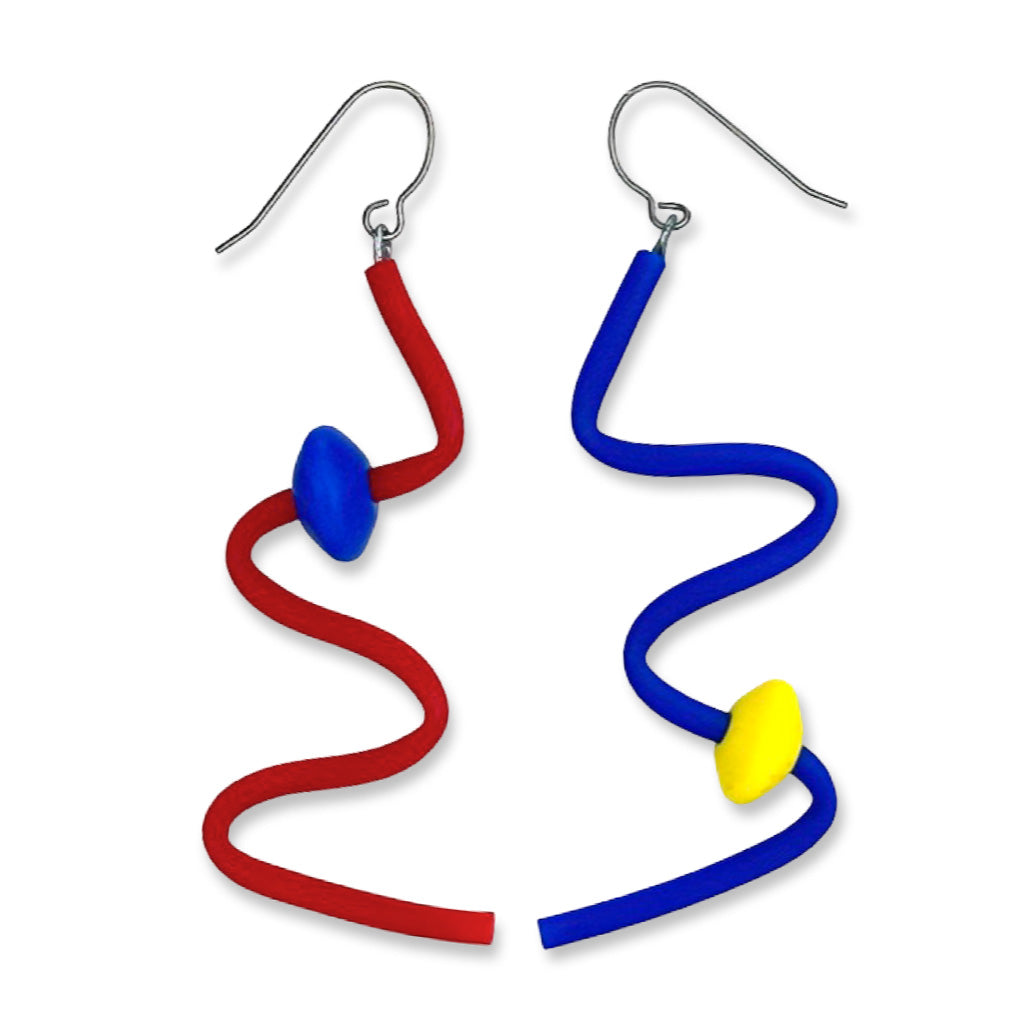 Squiggle earrings
