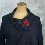 Loopy Rubber Diamond Brooch