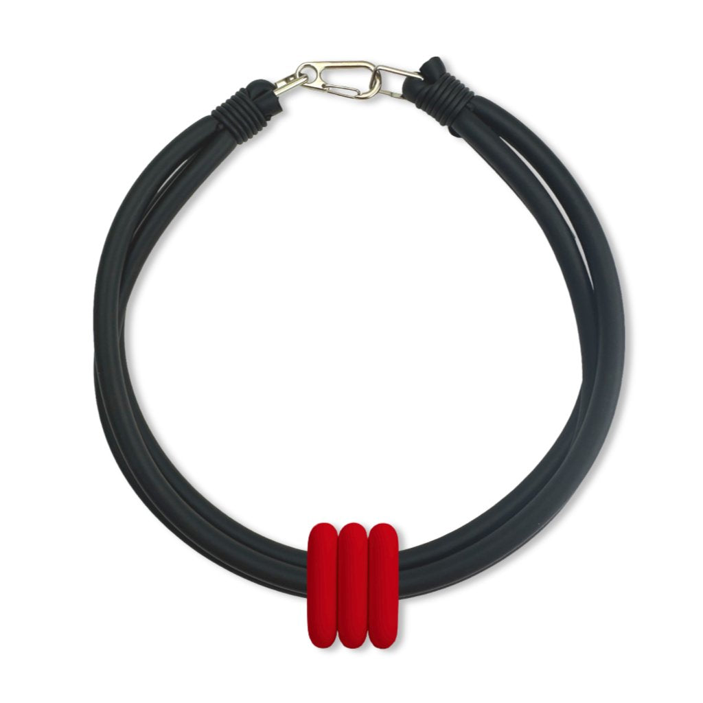 triple ring necklace