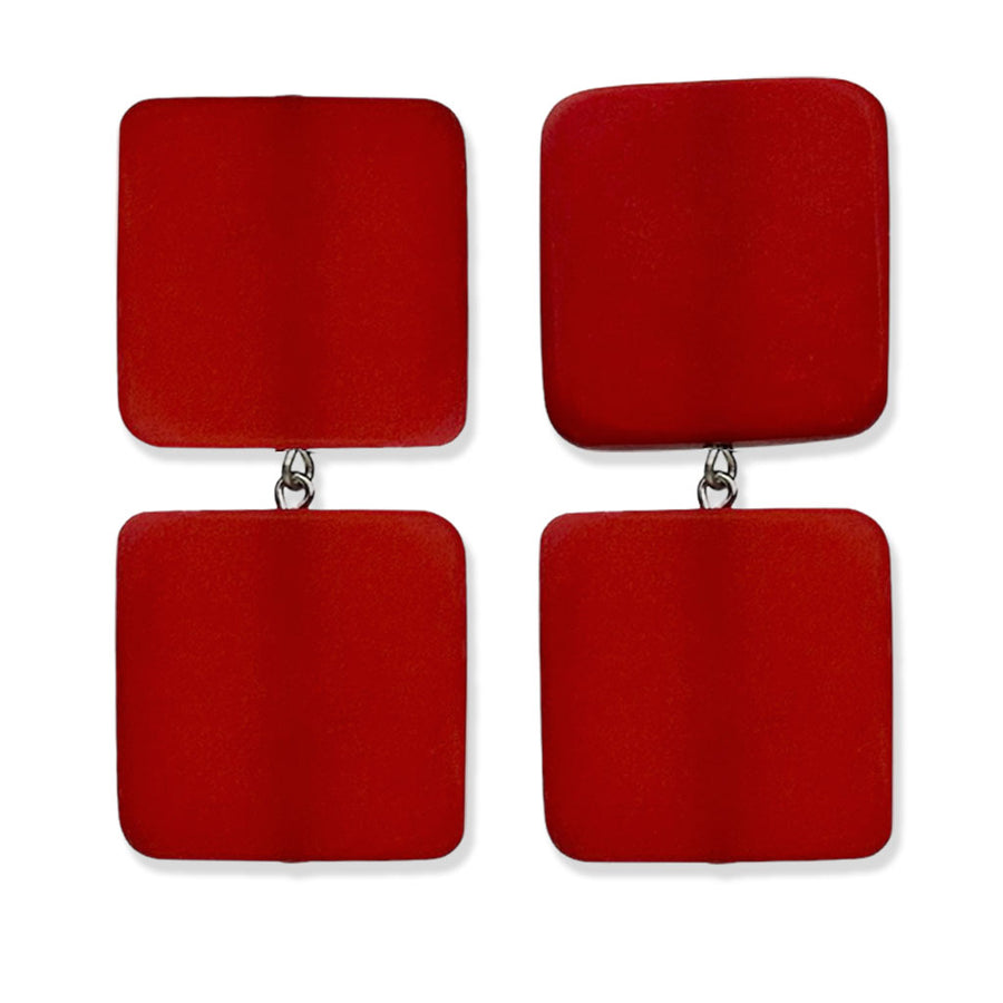 2 squares earrings