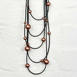 SOLAR SYSTEM NECKLACE - Steel / Rose Gold