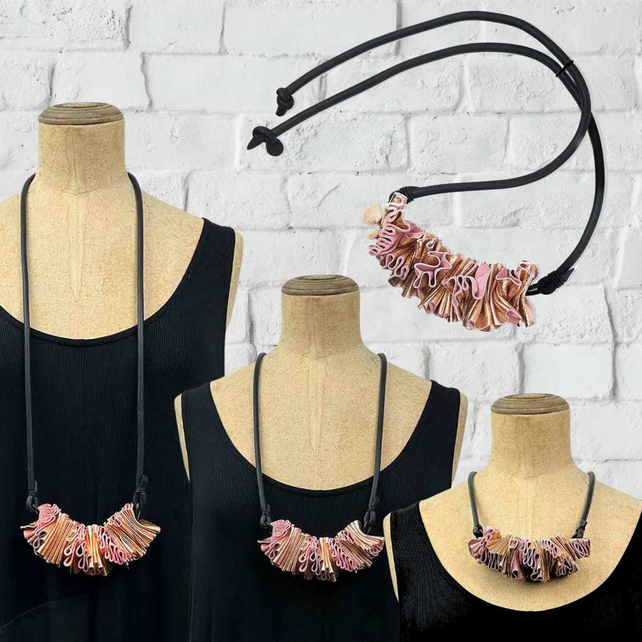 ruffle necklace