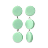 Triple Disk Resin Earrings