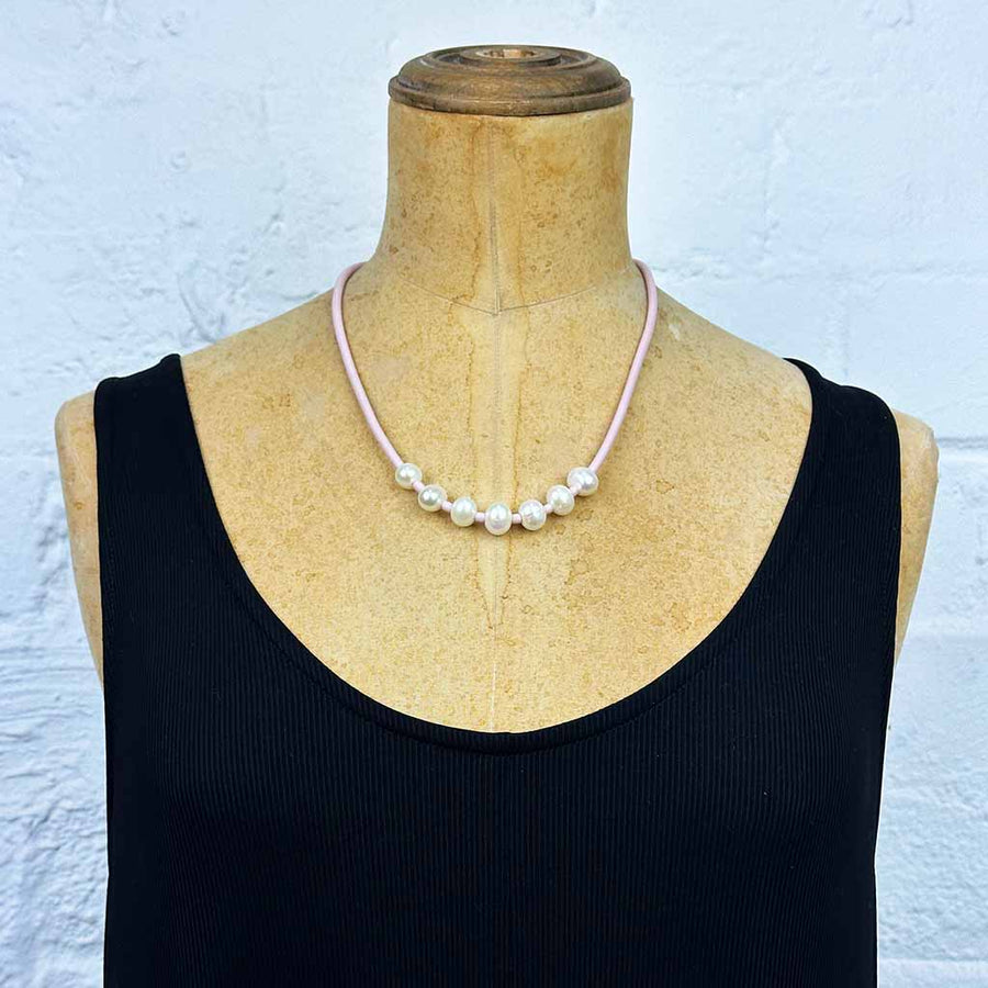 short pearl necklace