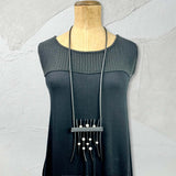 show stopper rubber and pearl necklace