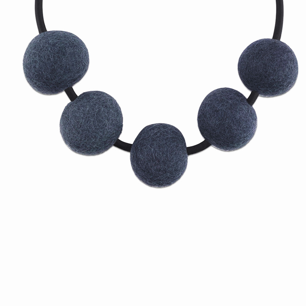 Short Chunky Felt Necklace