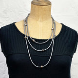 pearl necklace on coloured rubber - limited edition