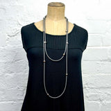 pearl necklace on coloured rubber - limited edition