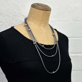 pearl necklace on coloured rubber - limited edition
