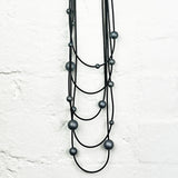 SOLAR SYSTEM NECKLACE - Steel / Rose Gold