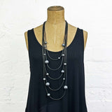 SOLAR SYSTEM NECKLACE - Steel / Rose Gold