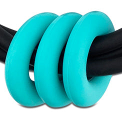 teal rubber rings for Frank Ideas necklace