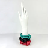 triple strand rubber bangle