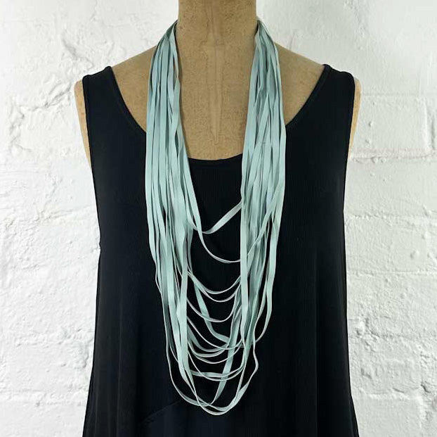 Hand-dyed rubber necklace -samples