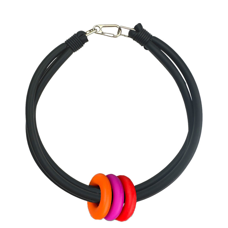 triple ring necklace