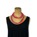 MULTI-STRAND RUBBER NECKLACE