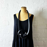 Dramatic Long Knot Necklace