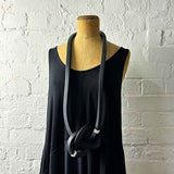 Dramatic Long Knot Necklace