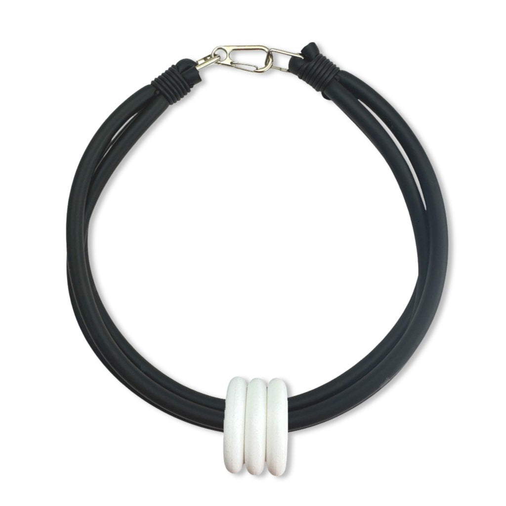 triple ring necklace