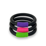 wrapped round rubber bangle