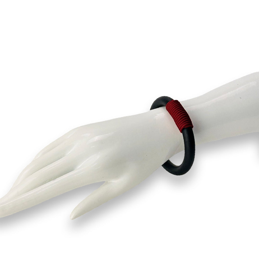 wrapped round rubber bangle