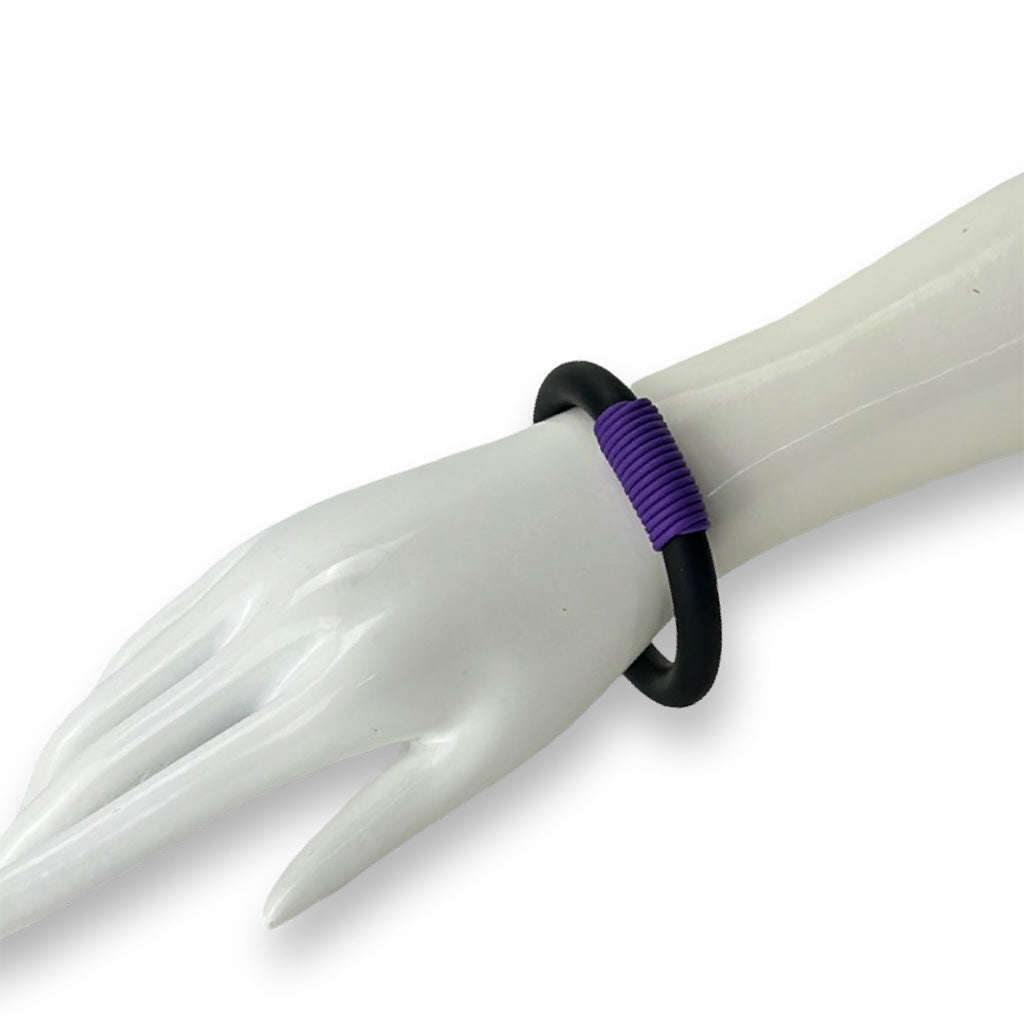wrapped round rubber bangle