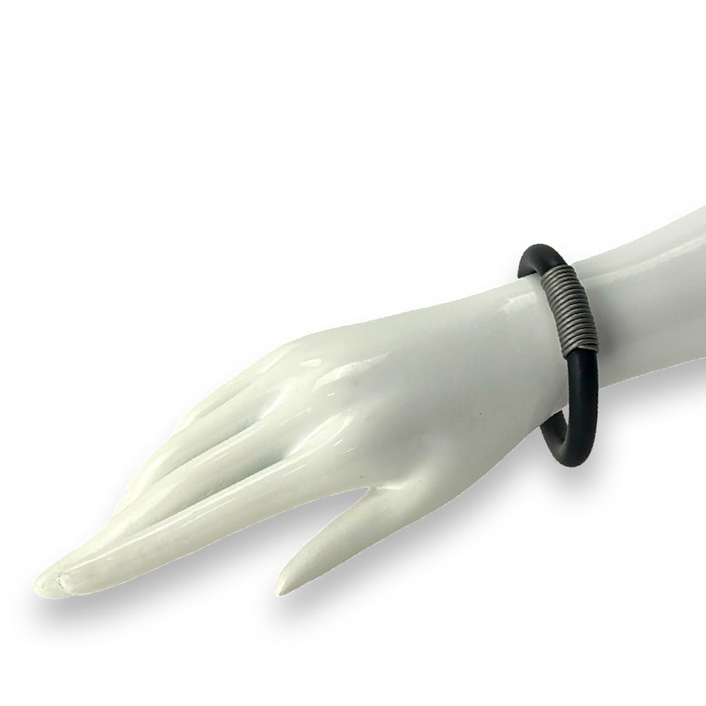 wrapped round rubber bangle